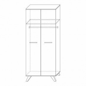 Шкаф для одежды 800 Вега Скандинавия в Когалыме - kogalym.mebel24.online | фото 7