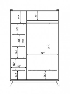Шкаф для одежды Сабрина (ММ-302-01/03) с зеркалом в Когалыме - kogalym.mebel24.online | фото