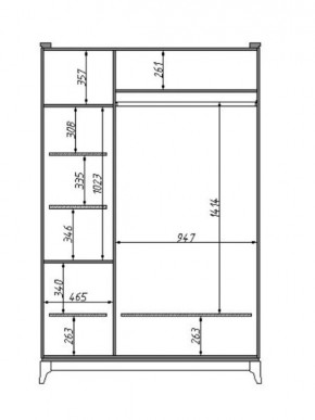 Шкаф для одежды Сабрина (ММ-302-01/03Б) в Когалыме - kogalym.mebel24.online | фото