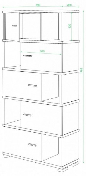 Шкаф комбинированный Домино СБ-30/5 в Когалыме - kogalym.mebel24.online | фото 3