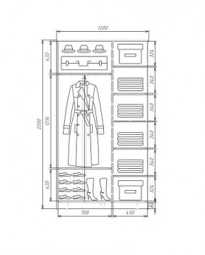 Шкаф-купе ХИТ 22-4-12-11 (420) в Когалыме - kogalym.mebel24.online | фото 5