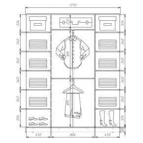 Шкаф-купе ХИТ 22-4-20/2-151 (420) в Когалыме - kogalym.mebel24.online | фото 2