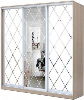 Шкаф-купе ХИТ 24-20-666 РОМБ БОЛЬШОЙ МАТОВЫЙ в Когалыме - kogalym.mebel24.online | фото