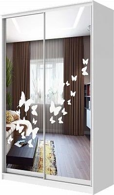 Шкаф-купе ХИТ 24-4-17-66 БАБОЧКИ в Когалыме - kogalym.mebel24.online | фото