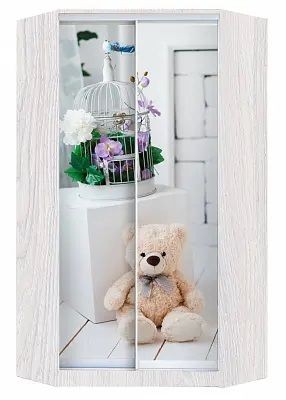 Шкаф-купе ХИТ-У-L-24-64-77 МИШКА В ИНТЕРЬЕРЕ в Когалыме - kogalym.mebel24.online | фото