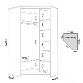 Шкаф-купе ХИТ-У-R-24-64-88 в Когалыме - kogalym.mebel24.online | фото 3