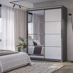 Шкаф-купе Крафт-6 1.6 м ШКК-06 (графит) в Когалыме - kogalym.mebel24.online | фото