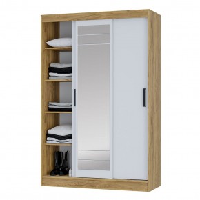 Шкаф-купе Тео ШКК-02 (крафт/белый) в Когалыме - kogalym.mebel24.online | фото 4