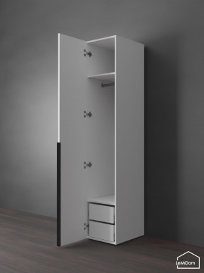 Шкаф Linnea MHR-1-3 2050х400х510 (Белый-М 11.1.2) в Когалыме - kogalym.mebel24.online | фото 5
