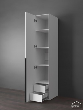 Шкаф Linnea MHR-1-4 2050х400х510 (Белый-М 11.1.1) в Когалыме - kogalym.mebel24.online | фото 6