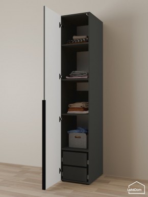 Шкаф Linnea MHR-1-4 2050х400х510 (Графит-М 11.1.25) в Когалыме - kogalym.mebel24.online | фото 5