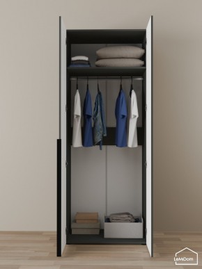 Шкаф Linnea MHR-2 2050х800х510 (Графит-М 11.1.25) в Когалыме - kogalym.mebel24.online | фото 4