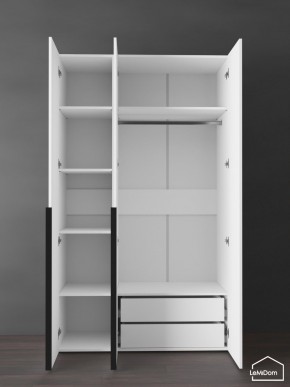 Шкаф Linnea MHR-3-2 2050х1200х510 (Белый-М 11.1.2) в Когалыме - kogalym.mebel24.online | фото 5