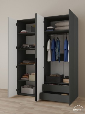 Шкаф Linnea MHR-4-2 2050х1600х510 (Графит-М 11.1.25) в Когалыме - kogalym.mebel24.online | фото 5