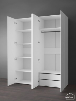 Шкаф Linnea MHR-4PO-2 2050х1600х510 (Белый-М 11.1.1) в Когалыме - kogalym.mebel24.online | фото 5