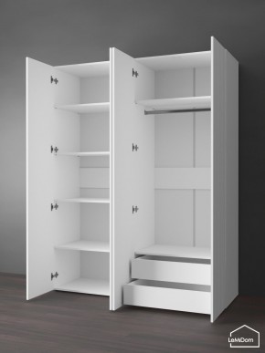 Шкаф Linnea MHR-4PO-2 2050х1600х510 (Белый-М 11.1.2) в Когалыме - kogalym.mebel24.online | фото 6