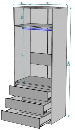 Шкаф Мальта H171 в Когалыме - kogalym.mebel24.online | фото 2