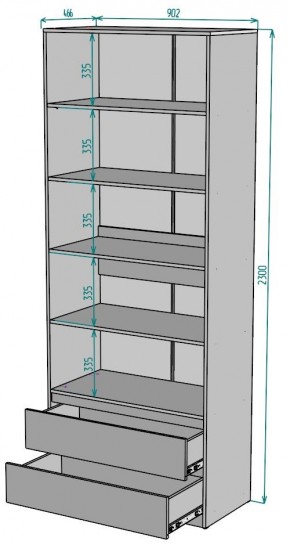 Шкаф Мальта H185 в Когалыме - kogalym.mebel24.online | фото 2