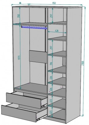 Шкаф Мальта H217 в Когалыме - kogalym.mebel24.online | фото 2