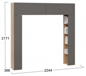 Шкаф навесной Порто СМ-393.21.022 в Когалыме - kogalym.mebel24.online | фото 3