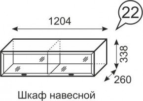 Шкаф навесной Венеция 22 бодега в Когалыме - kogalym.mebel24.online | фото 1