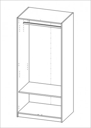 Шкаф ОРИОН двухдверный, цвет белый в Когалыме - kogalym.mebel24.online | фото 2