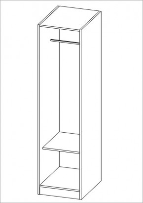 Шкаф ОРИОН однодверный, цвет белый в Когалыме - kogalym.mebel24.online | фото 2