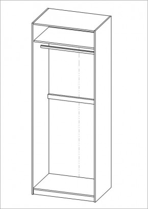 Шкаф ПЕГАС двухдверный, цвет белый в Когалыме - kogalym.mebel24.online | фото 3