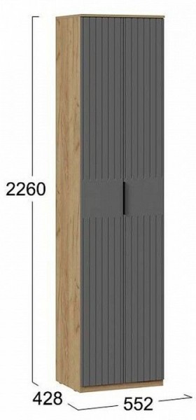 Шкаф платяной Хилтон Исп. 2 в Когалыме - kogalym.mebel24.online | фото 6