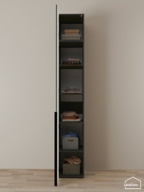Шкаф с антресолью Linnea MHR-1A-2 2450х400х510 (Графит-М 11.1.25) в Когалыме - kogalym.mebel24.online | фото 4