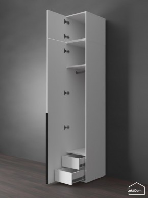 Шкаф с антресолью Linnea MHR-1A-3 2450х400х510 (Белый-М 11.1.1) в Когалыме - kogalym.mebel24.online | фото 6