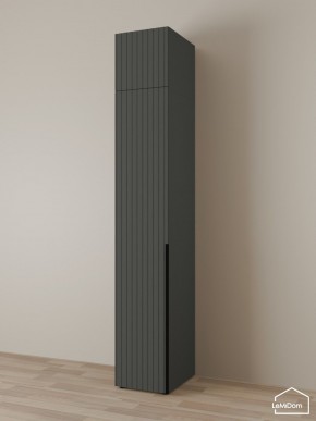 Шкаф с антресолью Linnea MHR-1A-3 2450х400х510 (Графит-М 11.1.25) в Когалыме - kogalym.mebel24.online | фото