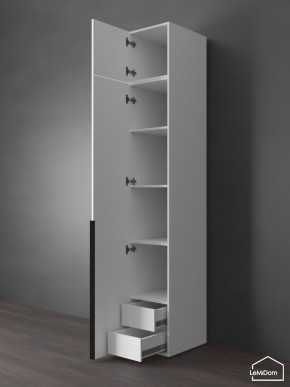 Шкаф с антресолью Linnea MHR-1A-4 2450х400х510 (Белый-М 11.1.1) в Когалыме - kogalym.mebel24.online | фото 5