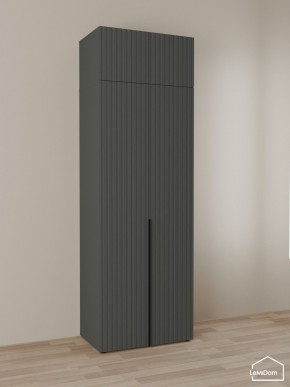 Шкаф с антресолью Linnea MHR-2A-2 2450х800х510 (Графит-М 11.1.25) в Когалыме - kogalym.mebel24.online | фото 1