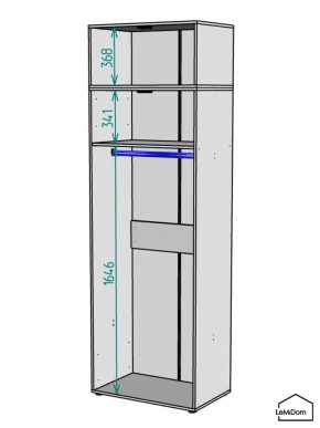Шкаф с антресолью Linnea MHR-2POA-1 2450х800х510 (Белый-М 11.1.1) в Когалыме - kogalym.mebel24.online | фото 3