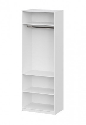 Шкаф ШК-5 + 2 полки (800) Белый текстурный в Когалыме - kogalym.mebel24.online | фото 3