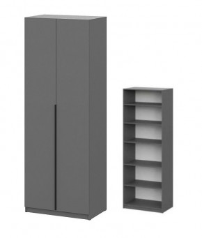 Шкаф ШК-5 + 4 полки (800) Графит в Когалыме - kogalym.mebel24.online | фото 1