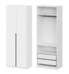 Шкаф ШК-5 + 2 полки + ящики (800) Белый текстурный в Когалыме - kogalym.mebel24.online | фото