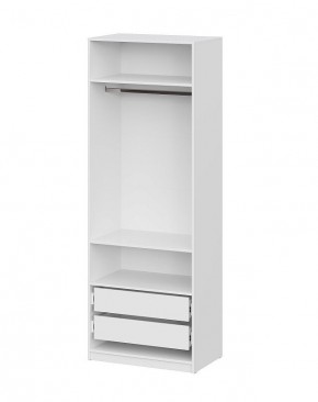 Шкаф ШК-5 + 2 полки + ящики (800) Белый текстурный в Когалыме - kogalym.mebel24.online | фото 3