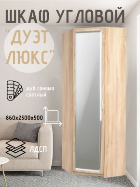 Шкаф угловой Дуэт Люкс с зеркалом в Когалыме - kogalym.mebel24.online | фото