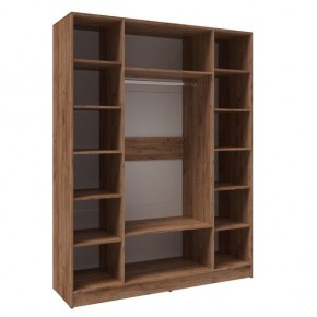 Шкаф Вегас 1600 Дуб крафт табачный/Дуб крафт белый в Когалыме - kogalym.mebel24.online | фото 2