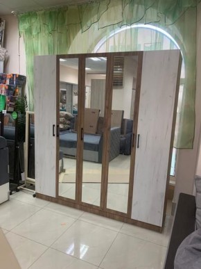 Шкаф Вегас 2000 Дуб крафт табачный/Дуб крафт белый в Когалыме - kogalym.mebel24.online | фото 3