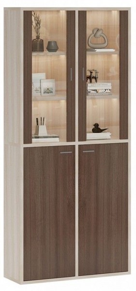 Шкаф-витрина Домино СУ(ш2в2)+2ФС+2ФГ в Когалыме - kogalym.mebel24.online | фото 2