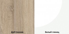 СОФИ Гостиная (модульная) дуб сонома/белый глянец в Когалыме - kogalym.mebel24.online | фото 4