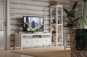 Стеллаж 420 Кантри, массив сосны, цвет белый в Когалыме - kogalym.mebel24.online | фото 4
