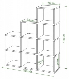 Стеллаж Бартоло СЛД 4 в Когалыме - kogalym.mebel24.online | фото 3