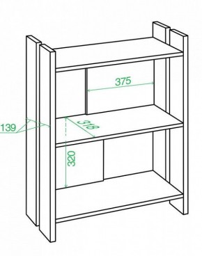 Стеллаж Домино Лайт СТЛ-ОН в Когалыме - kogalym.mebel24.online | фото 2