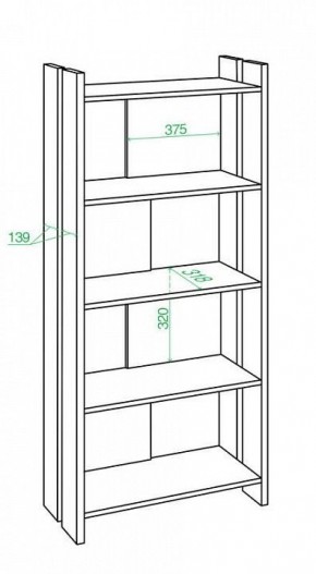 Стеллаж Домино Лайт СТЛ-ОВ в Когалыме - kogalym.mebel24.online | фото 2