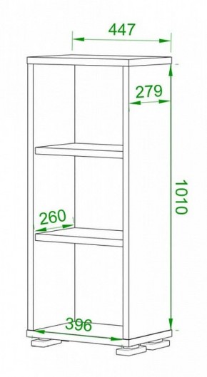 Стеллаж Домино нельсон ПУ-10-1 в Когалыме - kogalym.mebel24.online | фото 2