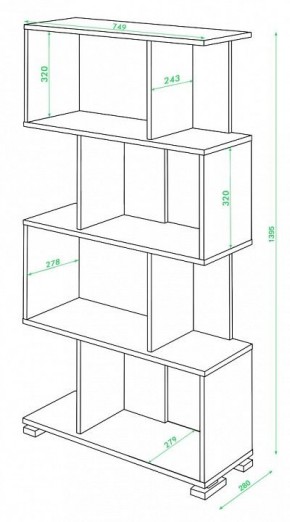 Стеллаж Домино нельсон СЛ-5-4 в Когалыме - kogalym.mebel24.online | фото 2